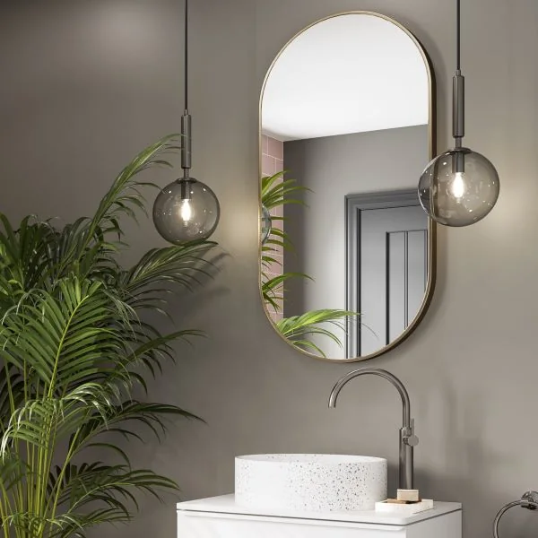 Dust Grey wall panels around a walk-in shower